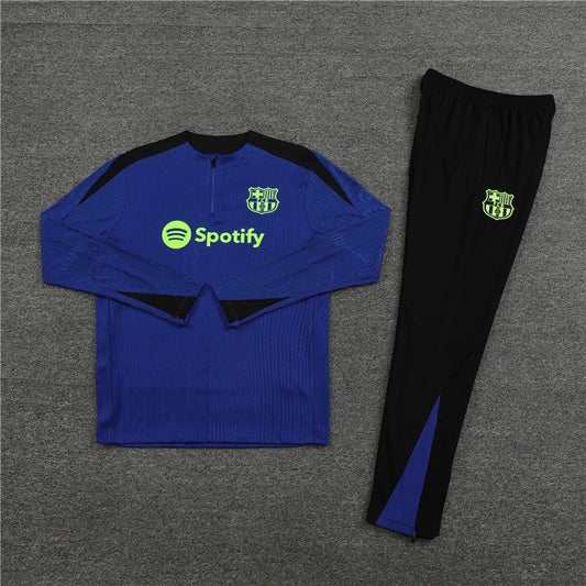 24/25 FC Barcelona Blue Black Shoulder Training Tracksuit