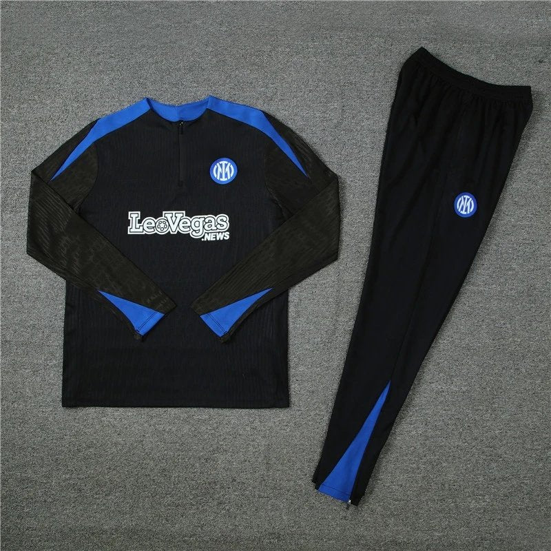 24/25 Inter Milan Black and Blue Training Tracksuit