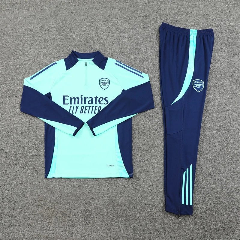 24/25 Arsenal Lake Blue Training Tracksuit