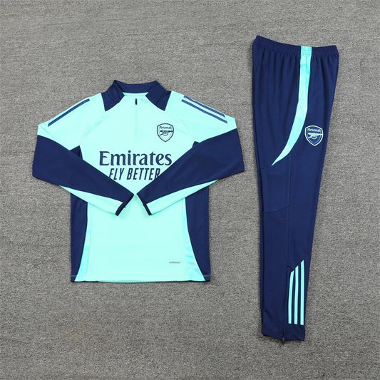 24/25 Arsenal Lake Blue Training Tracksuit