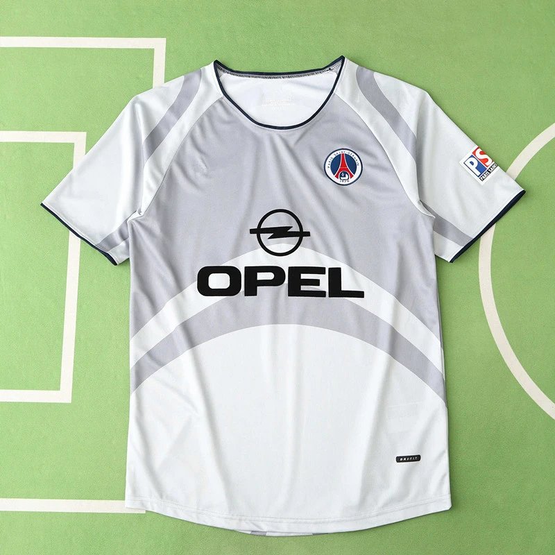 2001 PSG Away Grey Retro Shirt