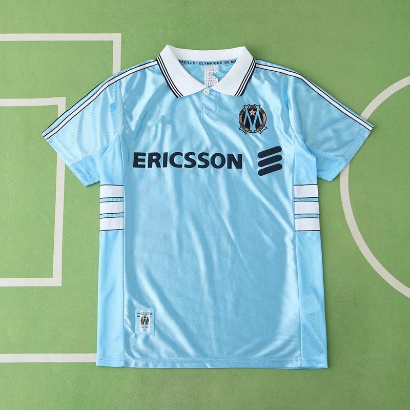 98/99 Marseille Away Blue Retro Shirt