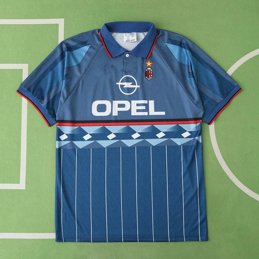 95/96 AC Milan Away Blue Retro Shirt
