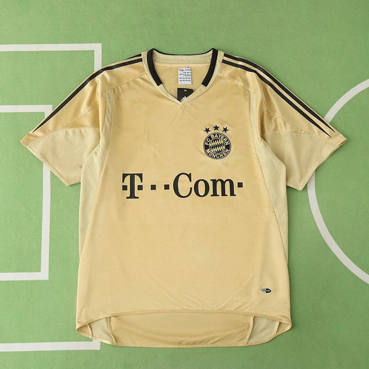 04/05 Bayern Away Yellow Retro Shirt