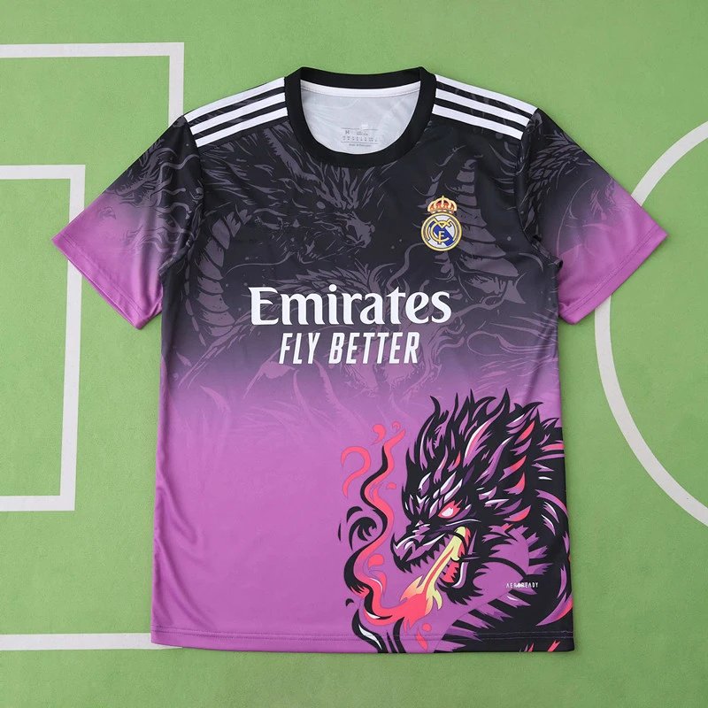 24/25 Real Madrid Black and Purple Special Concept Shirt