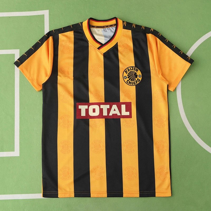 24/25 Caesar Chiefs Home Yellow and Black Retro Shirt