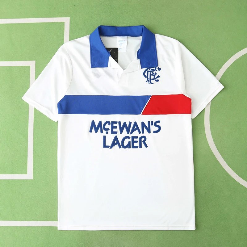 1994 Rangers Away White Retro Shirt