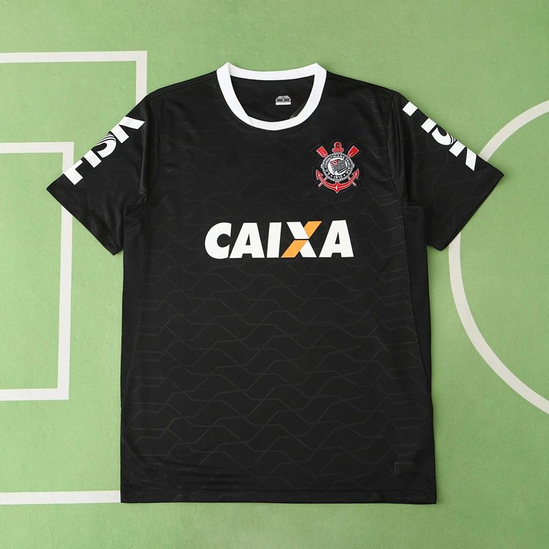 12/13 Corinthians Away Black Retro Shirt