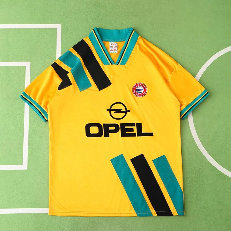 93/95 Bayern Munich Away Yellow Retro Shirt