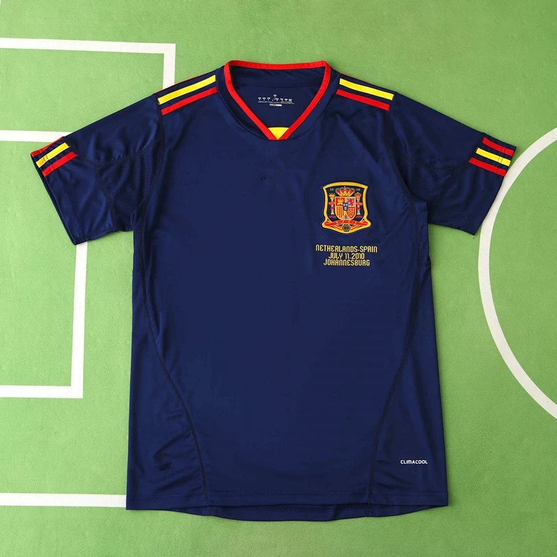 2010 Spain Away Dark Blue Shirt