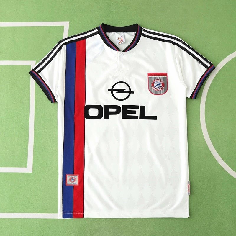 97/98 Bayern Munich Away White Retro Shirt