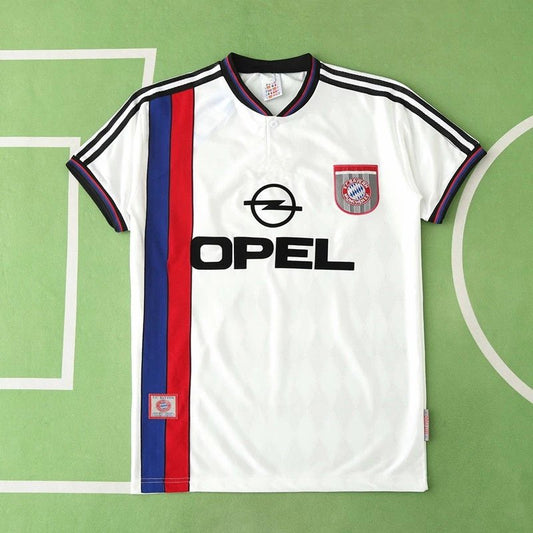 97/98 Bayern Munich Away White Retro Shirt