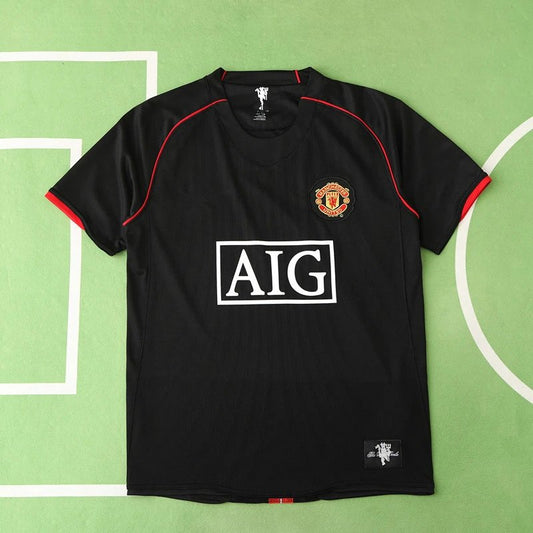 07/08 Manchester United Away Black Retro Shirt