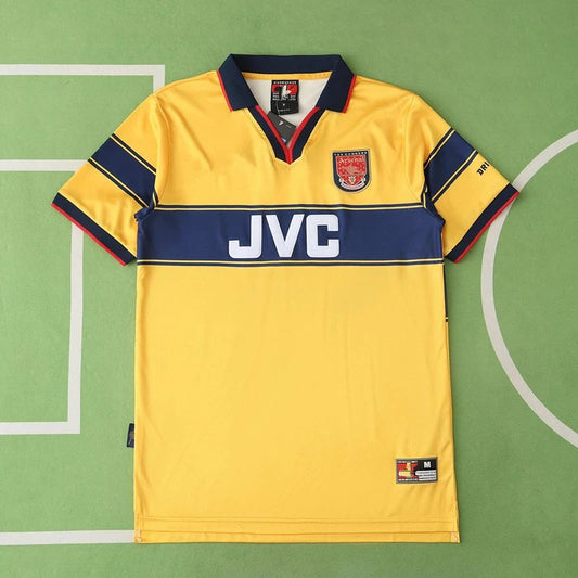 97/99 Arsenal Away Yellow Retro Shirt