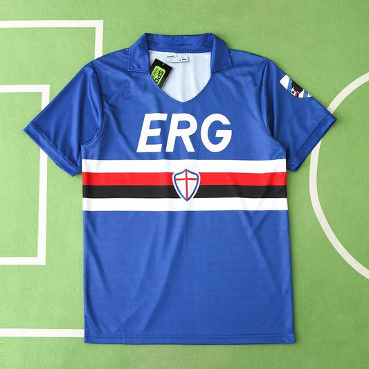 90/91 Sampdoria Home Retro Shirt