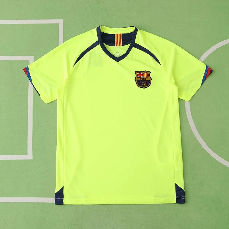 05/06 FC Barcelona away fluorescent green Retro Shirt