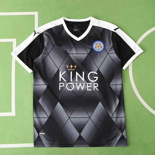 15/16 Leicester City Away Black Retro Shirt