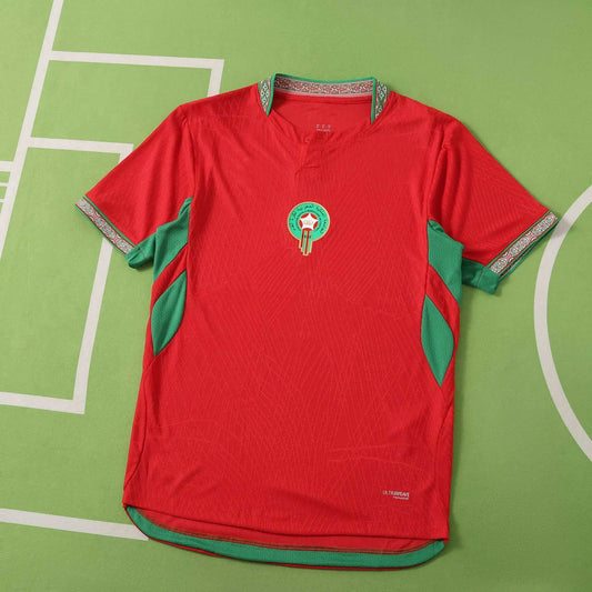 Mens World Cup Morocco Home Player Version Shirt