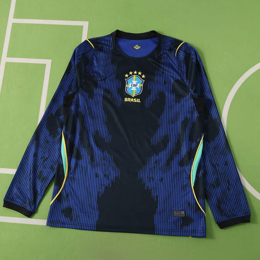 Mens World Cup 2026 Brazil Away Player Version Long Sleeve