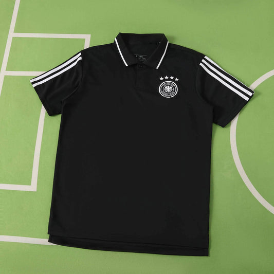 Mens World Cup 2026 Germany Black Polo Shirt