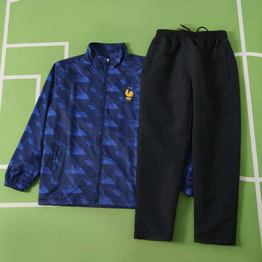 Mens World Cup 2026 France Windbreaker Suit Set