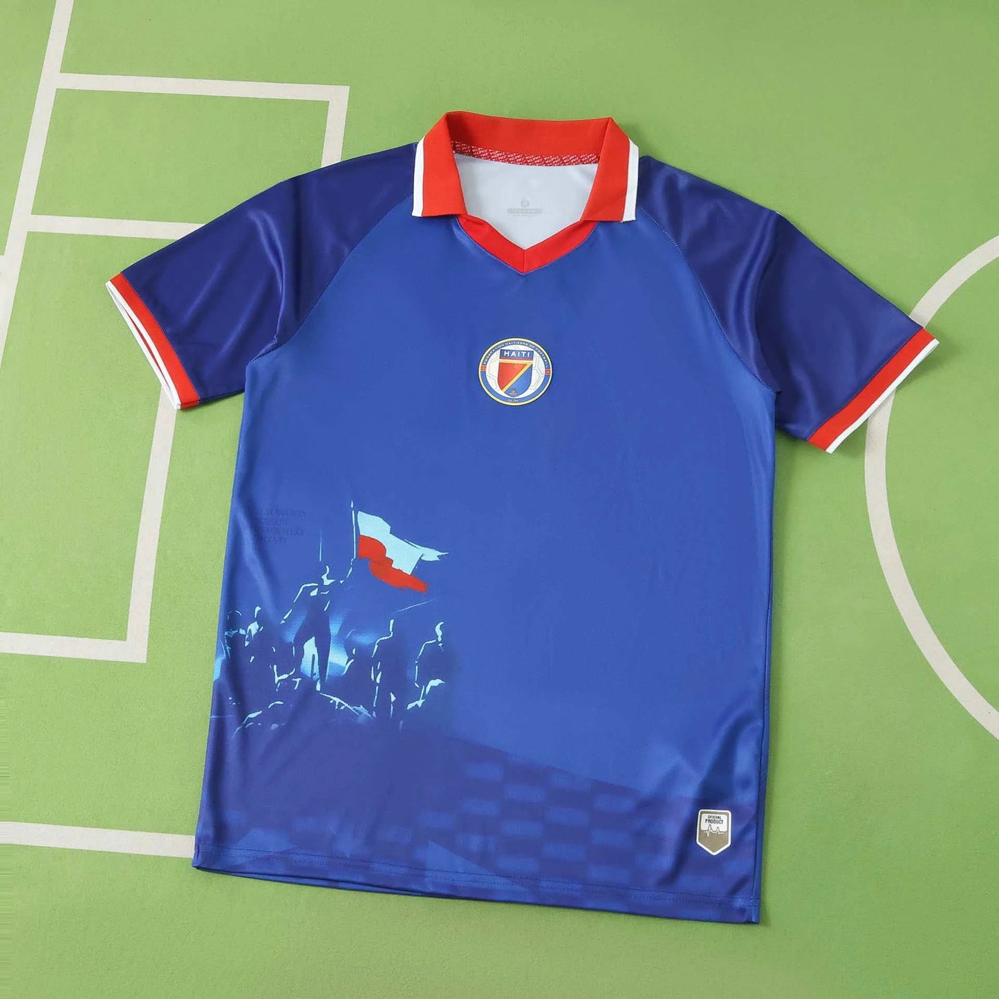 Mens World Cup 2026 Haiti Home Player Version Shirt