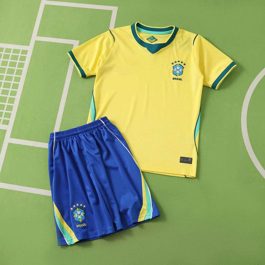 2026 World Cup Brazil Home Player Version Youth Kit