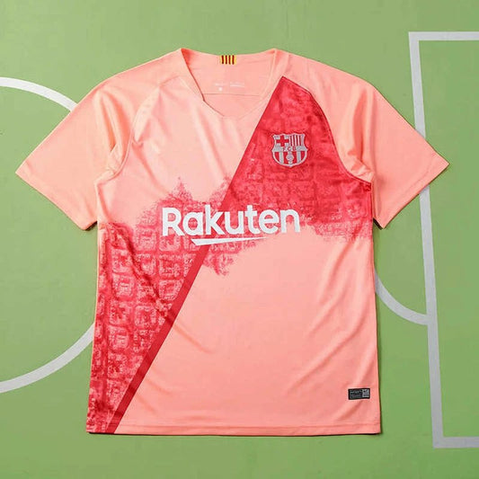 18/19 FC Barcelona Pink Guest Retro Shirt